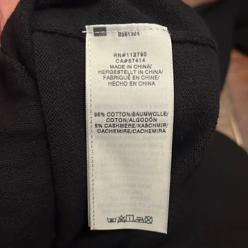 True Religion Black Zip Up Closure Sweater Casual Contemporary Active